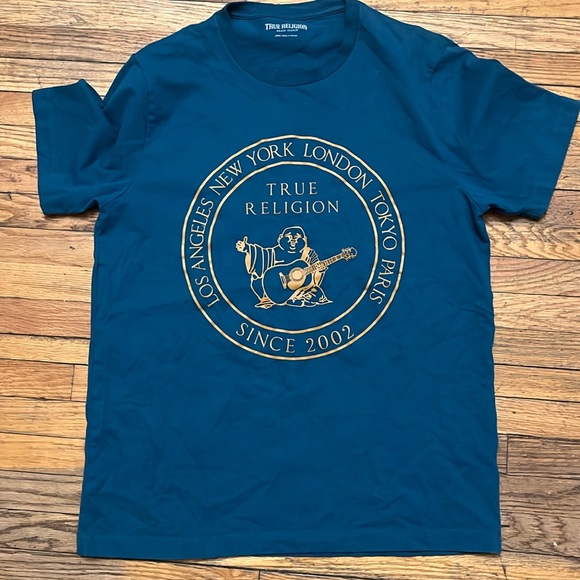 Sz L MENS TRUE RELIGION T SHIRT - Picture 2 of 3